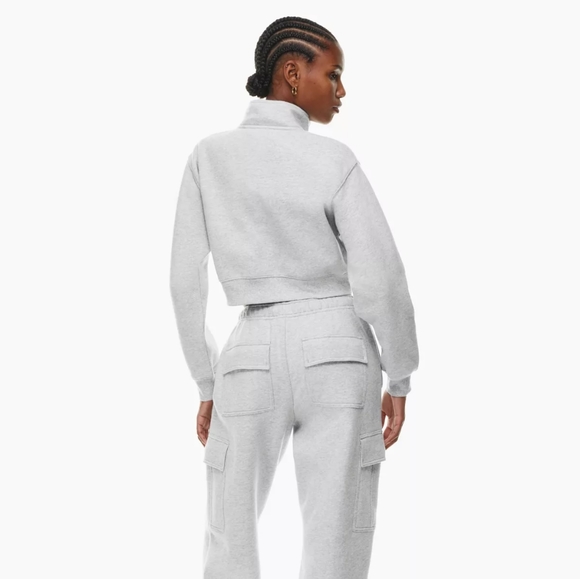 Tna Cozy Fleece Perfect 1/4 Zip Sweatshirt - Picture 2 of 6